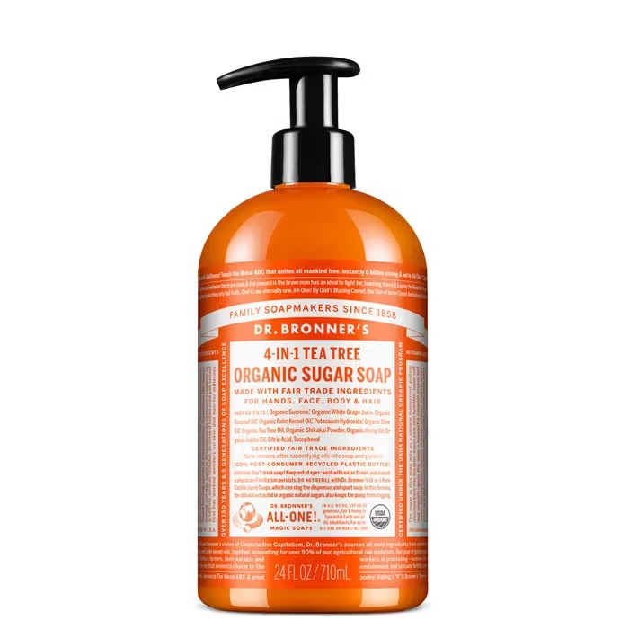 Dr BronnerDR BRONNEROrganic Pump Soaps Sugar Tea Tree 710ml