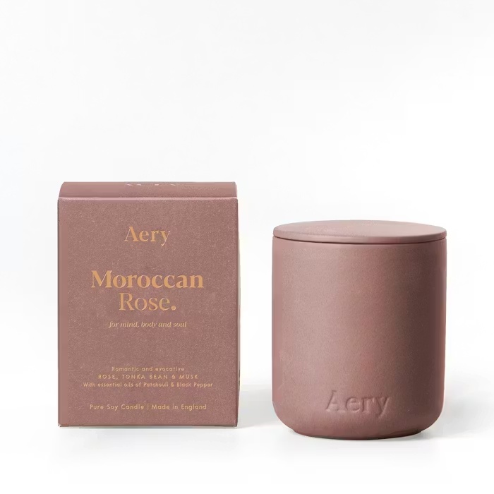 AeryFernweh CeramicFernweh Ceramic Moroccan Rose Candle 280ml