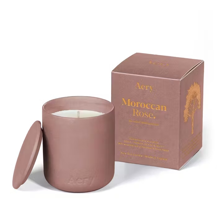 AeryFernweh CeramicFernweh Ceramic Moroccan Rose Candle 280ml