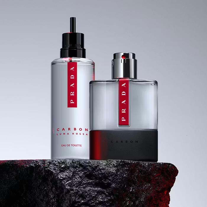 PradaLUNA ROSSACarbon Eau De Toilette 150ml Refill 2 PradaLUNA ROSSACarbon Eau De Toilette 150ml Refill