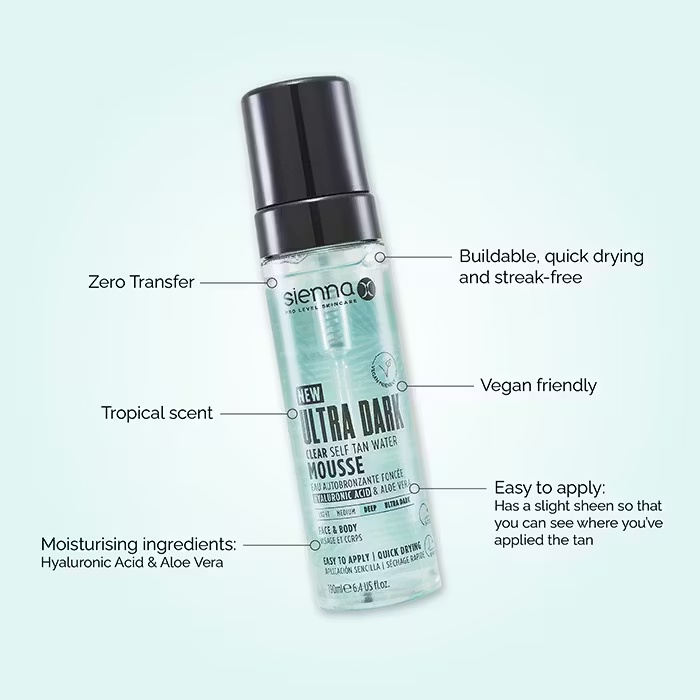 Sienna XSienna XUltra Dark Clear Tan Water Mousse