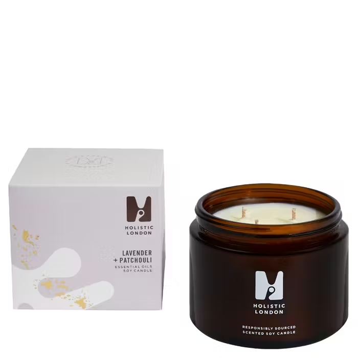 Holistic LondonLavendar And Patchouli3-Wick Candle