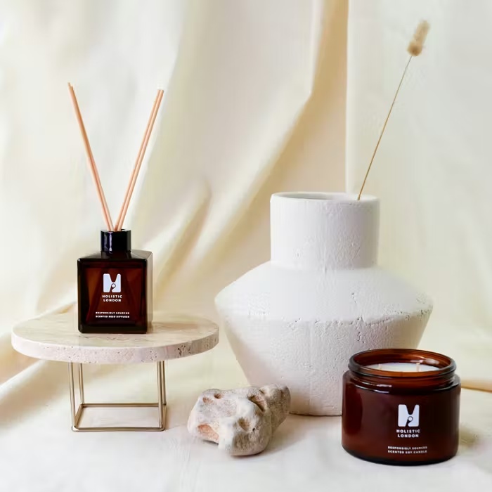 Holistic LondonBergamot And Wild Flowers3-Wick Candle 2 Holistic LondonBergamot And Wild Flowers3-Wick Candle