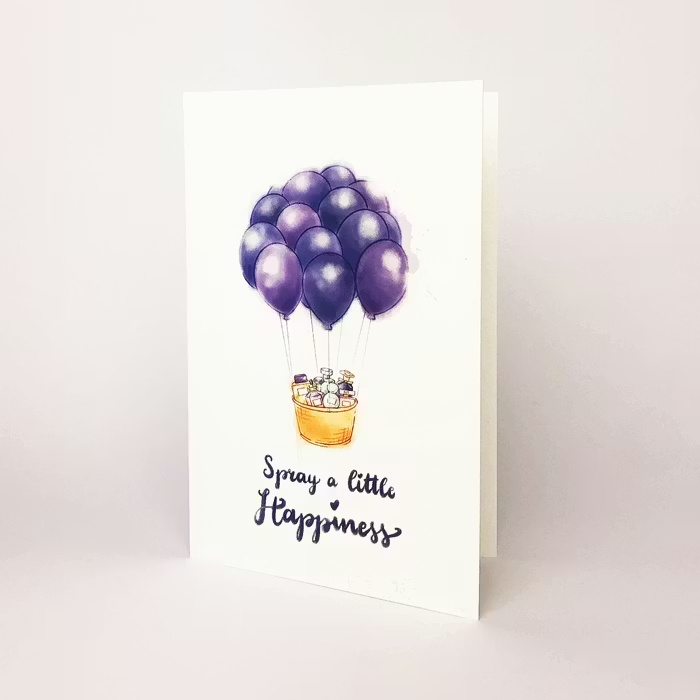The Fragrance ShopGreeting CardSpray A Little Happiness Greeting Card