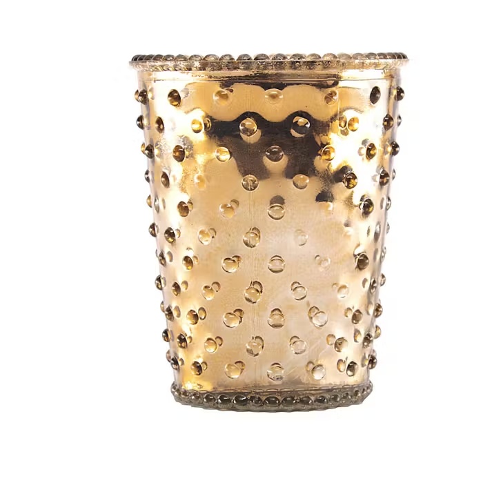 SimpaticoSIMPATICOSimpatico Hobnail #82 Latte Chrome Glass Candle 454g