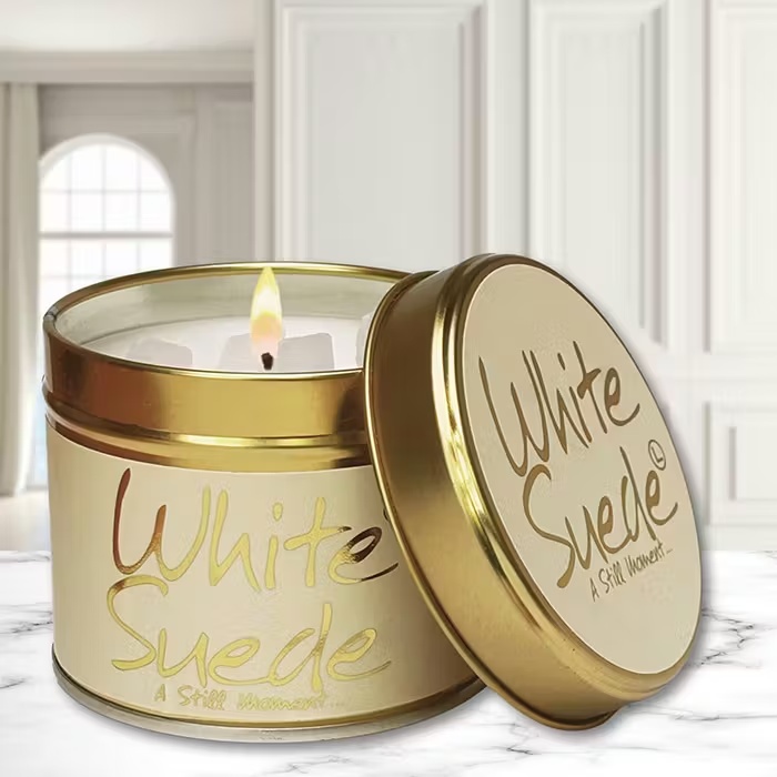 Lily FlameWHITE SUEDECandle 230g 2 Lily FlameWHITE SUEDECandle 230g