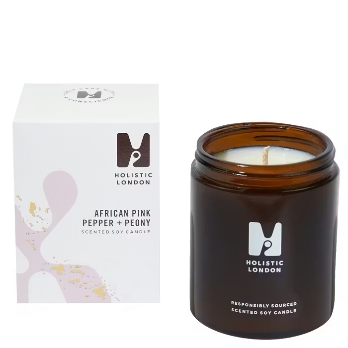 Holistic LondonAfrican Pink Pepper And PeonyMedium Candle