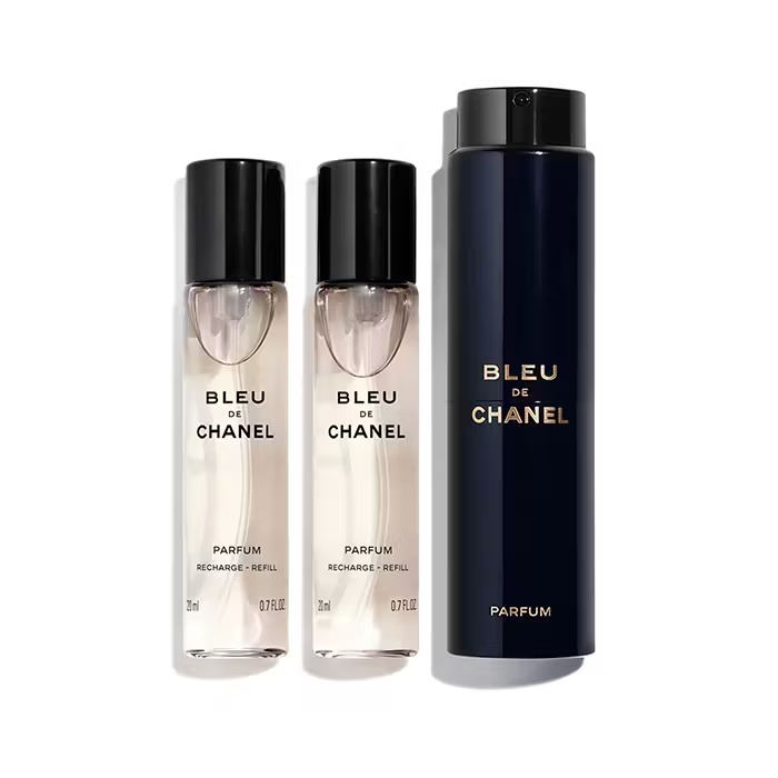 CHANELBleu de ChanelParfum Twist & Spray 3x20ml + Atomiser